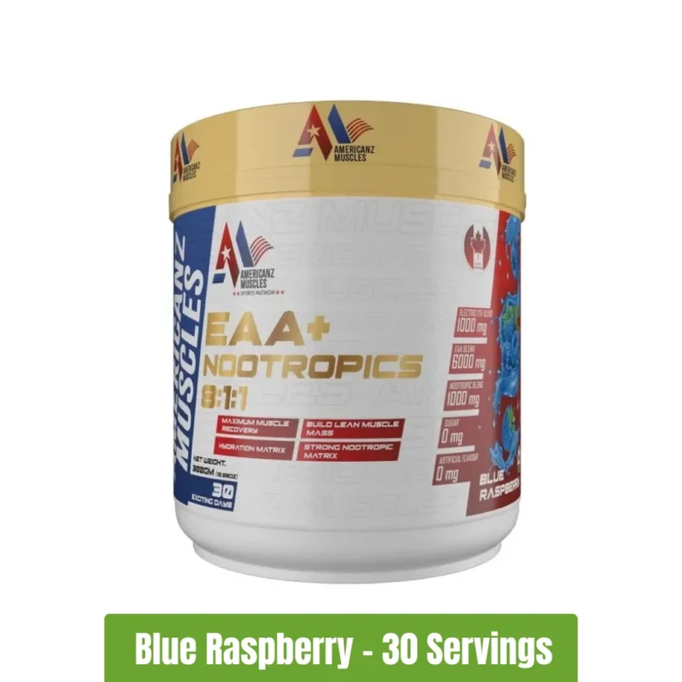 Americanz Muscles EAA + Nootropics 811 30 Servings - Blue Raspberry