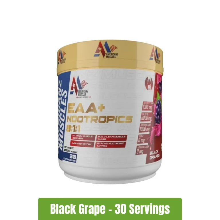 Americanz Muscles EAA + Nootropics 811 _ 30 Servings - Black Grape