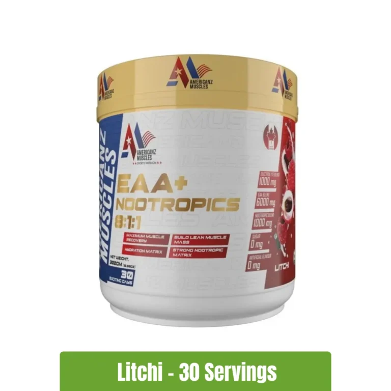 Americanz Muscles EAA + Nootropics 811 _ 30 Servings - Litchi Flavour