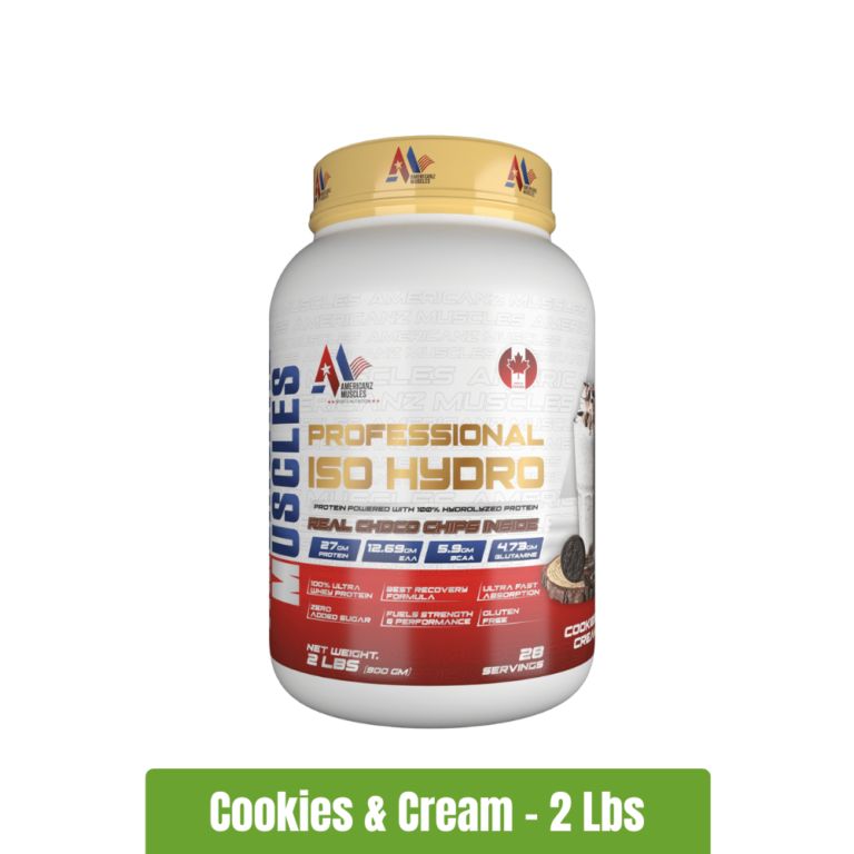 Americanz Muscles Professional ISO Hydro Protein _ 2 Lbs - Cookies & Cream