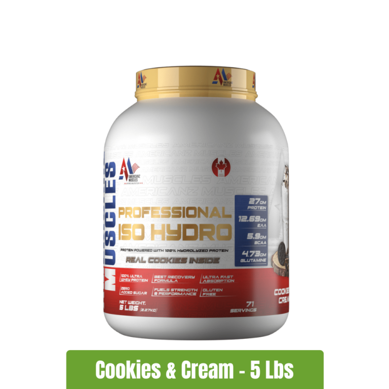 Americanz Muscles Professional ISO Hydro Protein _ 5 Lbs - Cookies & Cream