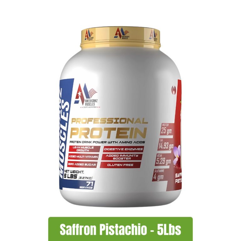 Americanz Muscles Professional Protein - Saffron Pistachio - 5Lbs