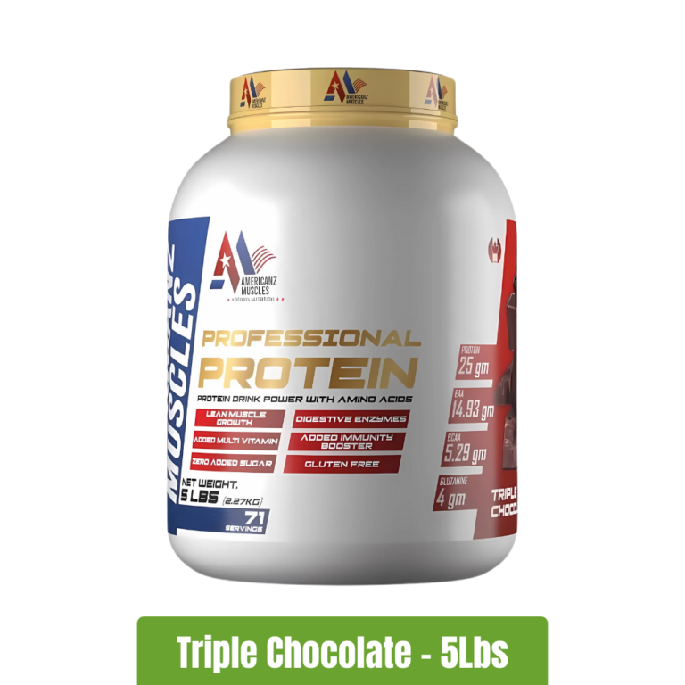 Americanz Muscles Professional Protein - Triple Chocolate - 5Lbs