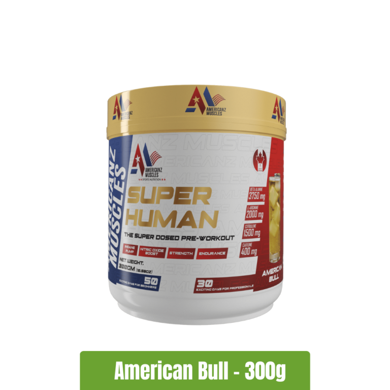 Americanz Muscles Super Human Pre-Workout _ 50 Servings - American Bull