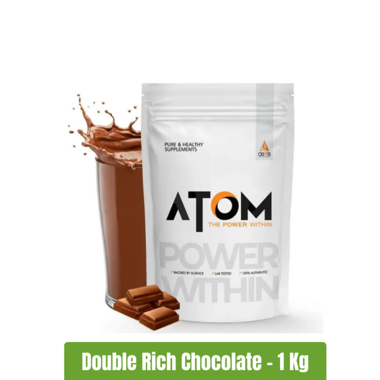 Asitis Nutrition ATOM Whey Protein- Double Rich Chocolate, 1Kg