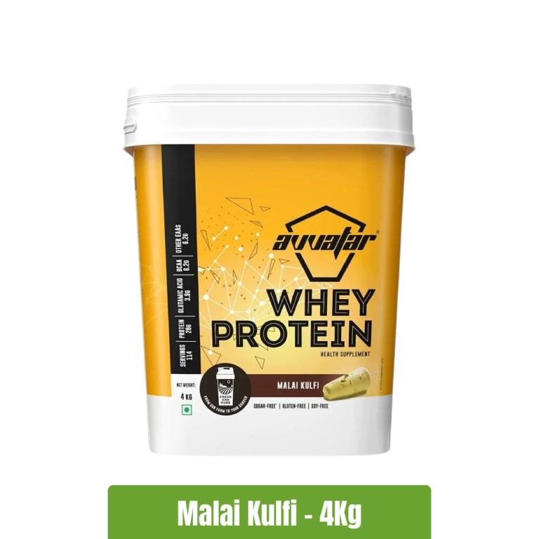 Avvatar Whey Protein - Malai Kulfi - 4Kg