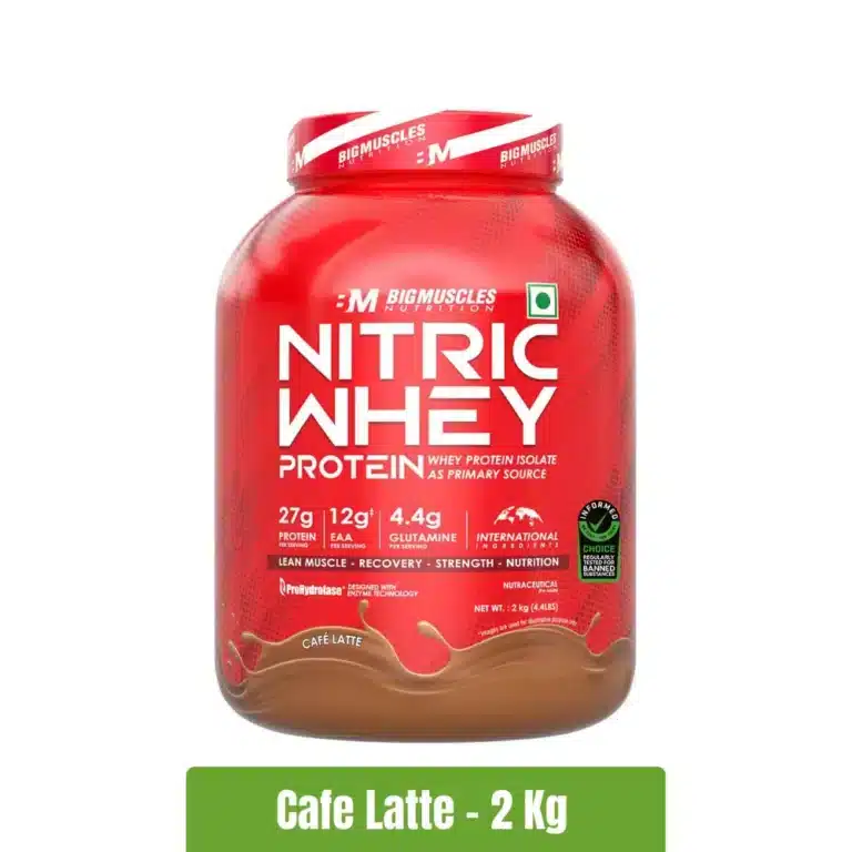 Bigmuscles Nutrition Nitric Whey Protein- Cafe Latte, 2Kg | Fitnesstack.com