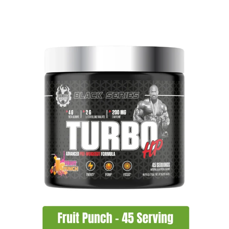 Dexter Jackson Black Series Turbo HP Pre-Workout _ 45 Servings - Fruit Punch