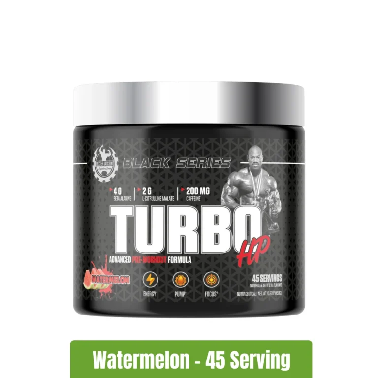Dexter Jackson Black Series Turbo HP Pre-Workout _ 45 Servings - Watermelon