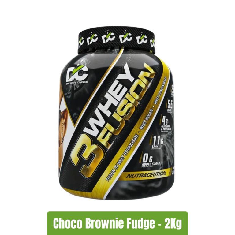 Doctors Choice 3Whey Fusion Whey Protein - Choco Brownie Fudge - 2Kg