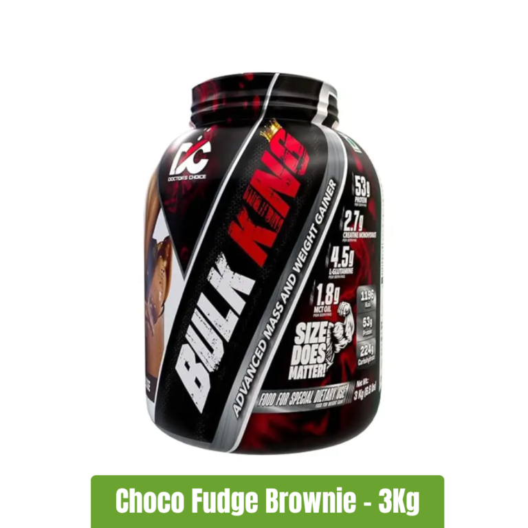 Doctors Choice Bulk King Advance Mass and Weight Gainer 3 KG - Choco Brownie Fudge