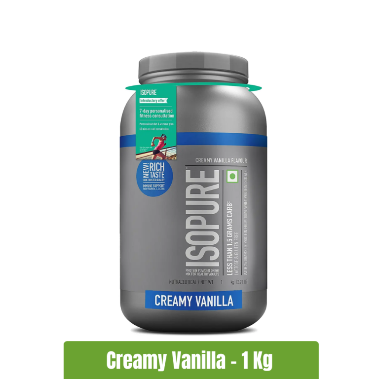 Isopure Protein Powder - 1 Kg (2.20 Lb) - Creamy Vanilla