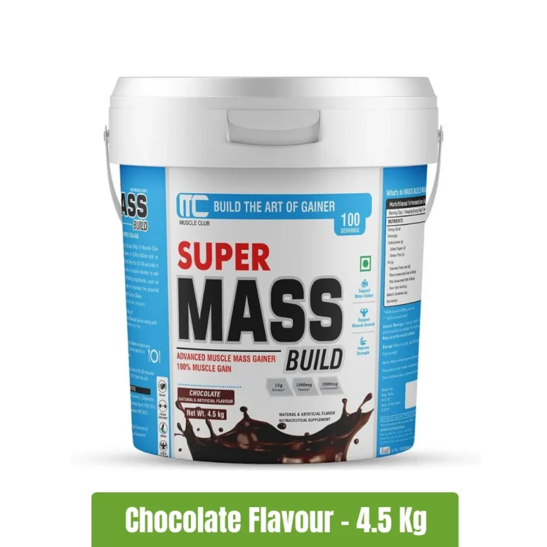 Muscle Club Super Mass Build Gainer - 4.5 Kg, Chocolate