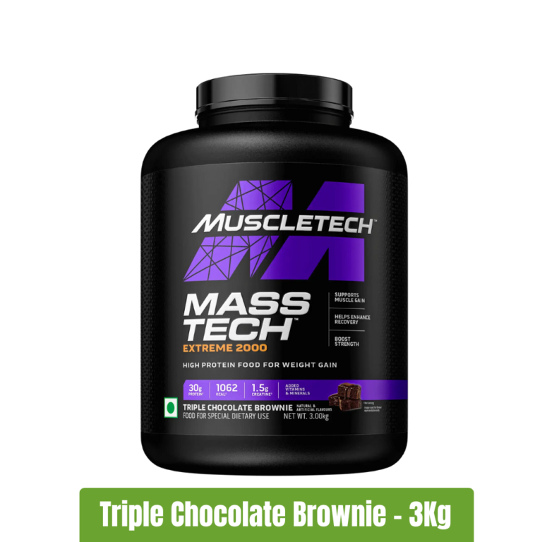 MuscleTech Mass Tech Extreme 2000 3 Kg - Triple Chocolate Brownie