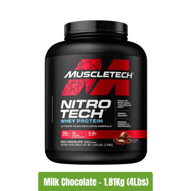 Muscletech NitroTech Whey Protein - Milk Chocolate - 1.81Kg(4Lbs)