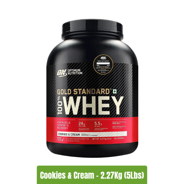 ON Gold Standard 100% Whey Protein - Cookies & Cream - 2.27Kg (5Lbs)