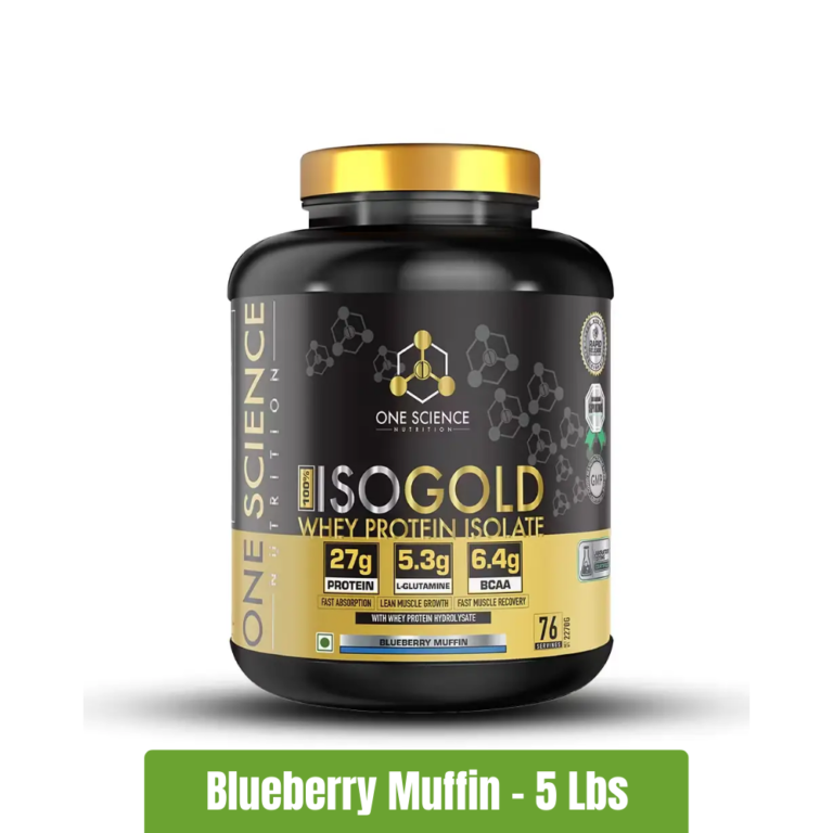 One Science ISO Gold Whey - 5 Lbs - Blueberry Muffin