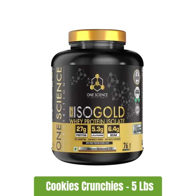 One Science ISO Gold Whey - 5 Lbs - Cookies & Cream