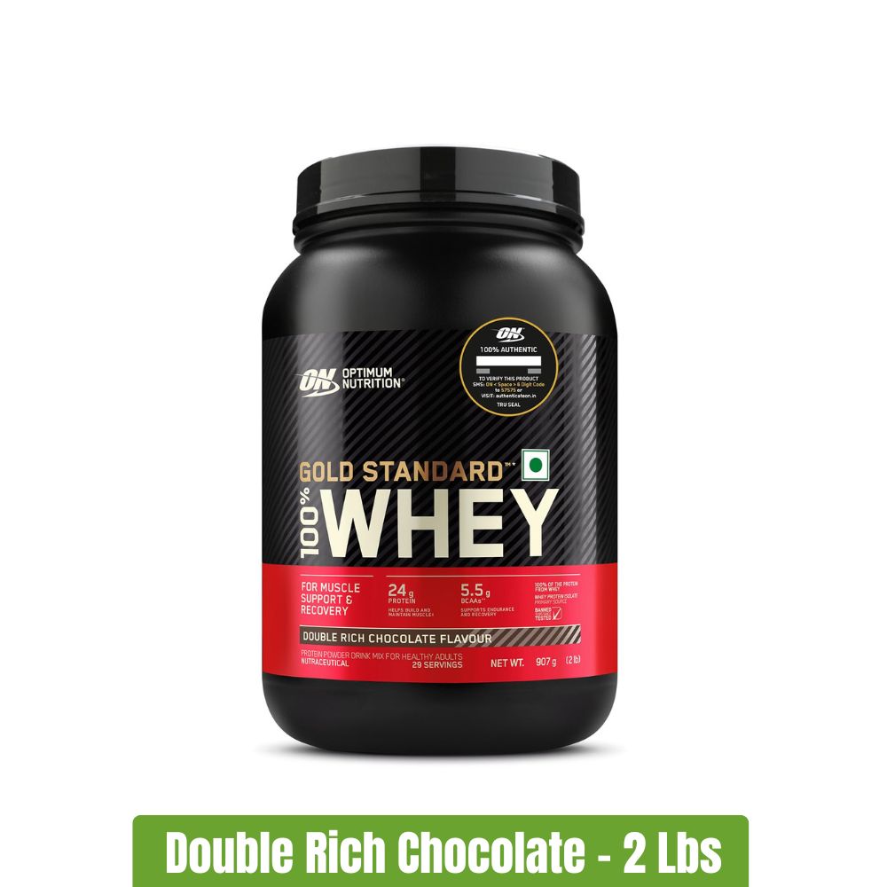 Optimum Nutrition Gold Standard 100% Whey Protein 2 Lbs - Double Rich Chocolate