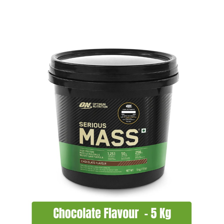 Optimum Nutrition ON Serious Mass Weight Gainer _ 5 KG - Chocolate