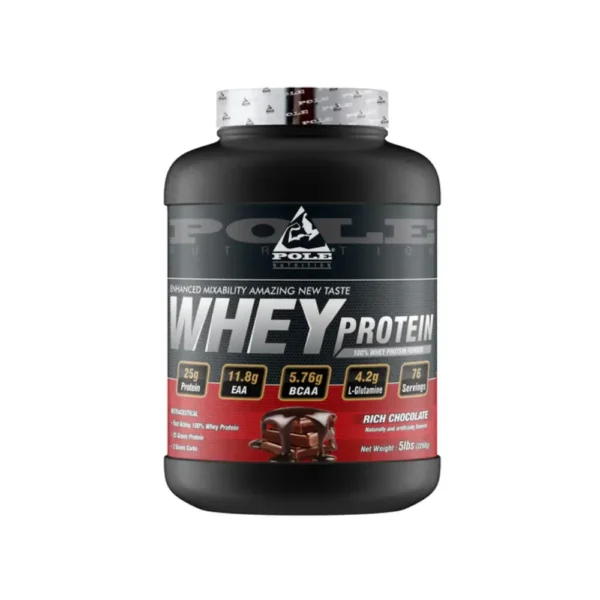 Pole Nutrition 100% Whey Protein Powder, 5Lbs - New Pack