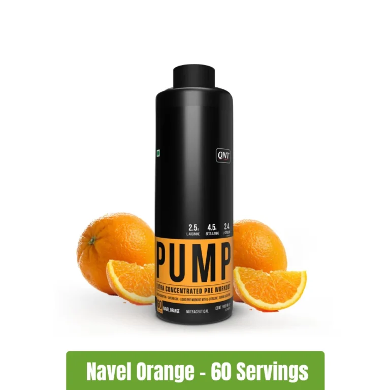 QNT PUMP Extra Concentrated Liquid Pre-Workout _ 60 Servings - Navel Orange