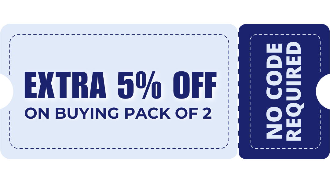 5% Off on Pack of 2