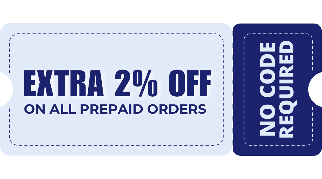 2% Prepaid Off