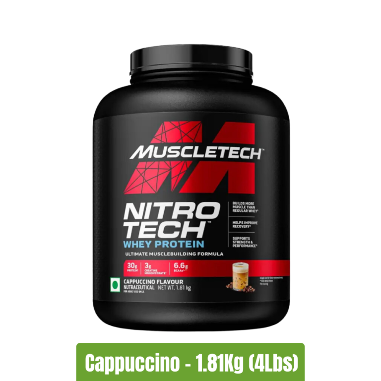 Muscletech NitroTech Whey Protein - Cappuccino - 1.81Kg(4Lbs)