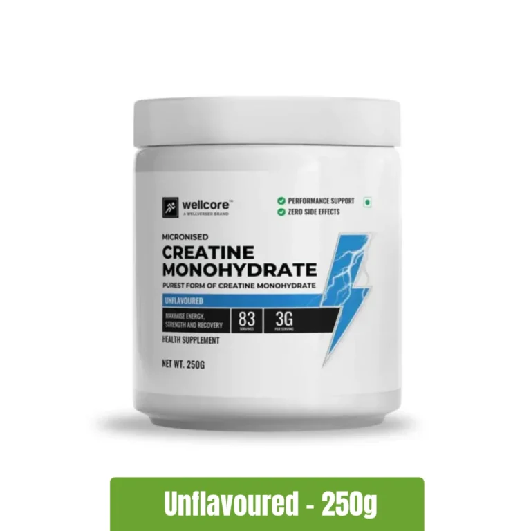 Wellcore Micronised Creatine Monohydrate Powder - 250g, Unflavored