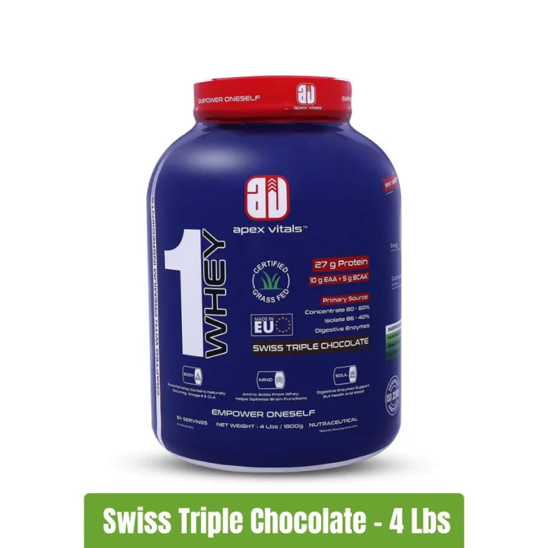 Apex Vitals 1 Whey Protein _ 4 Lbs - Swiss Triple Chocolate