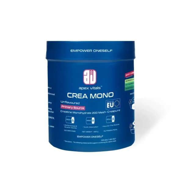 Apex Vitals Crea Mono Creatine - 300 Grams