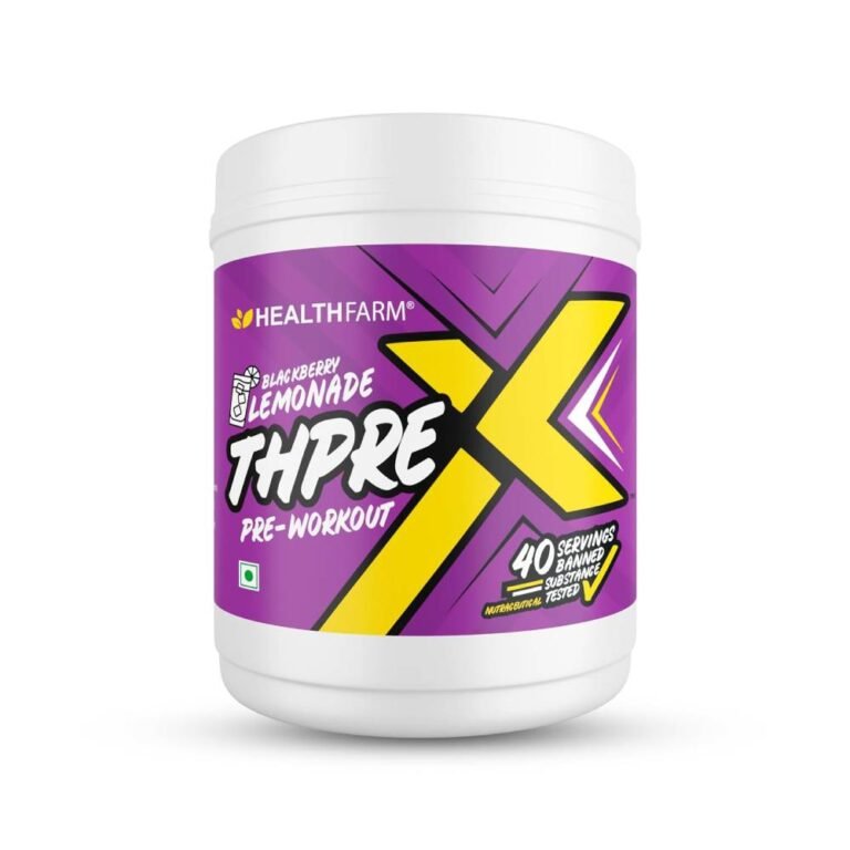 Healthfarm ThPreX Pre-Workout Supplement - Blackberry Lemonade - 40 Servings