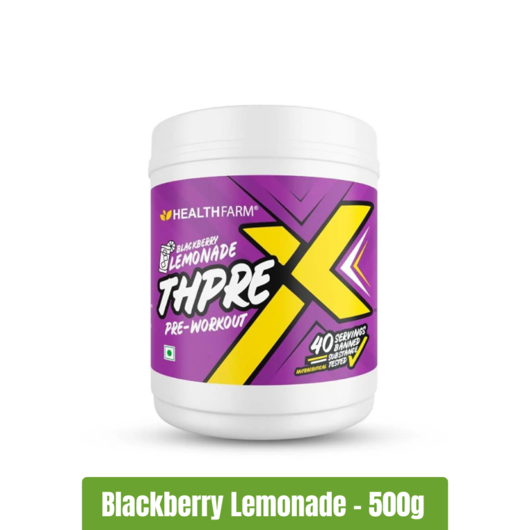 Healthfarm ThPreX Pre-Workout Supplement - Blackberry Lemonade - 500g