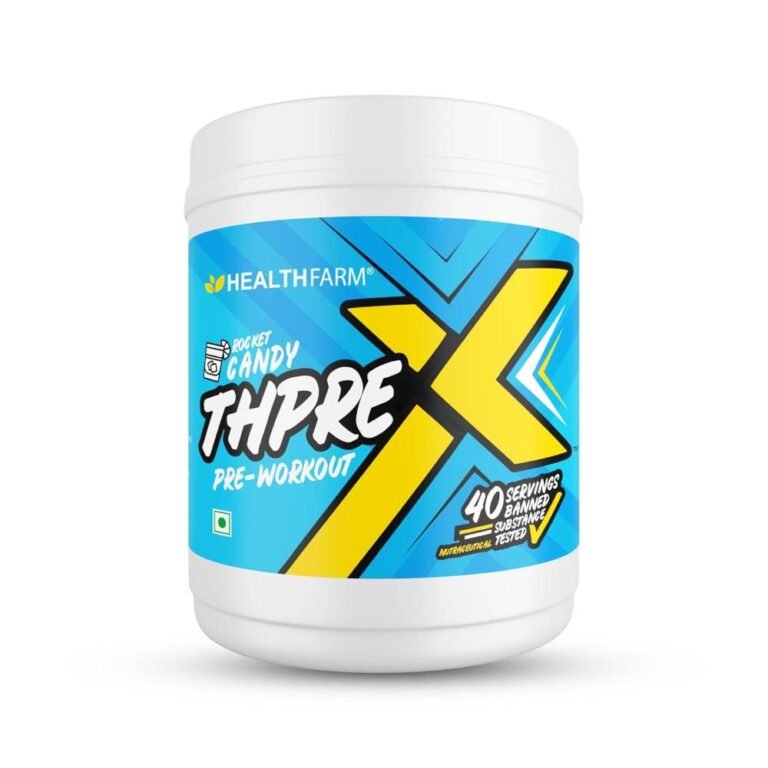 Healthfarm ThPreX Pre-Workout Supplement - Rocket Candy- 40 Servings