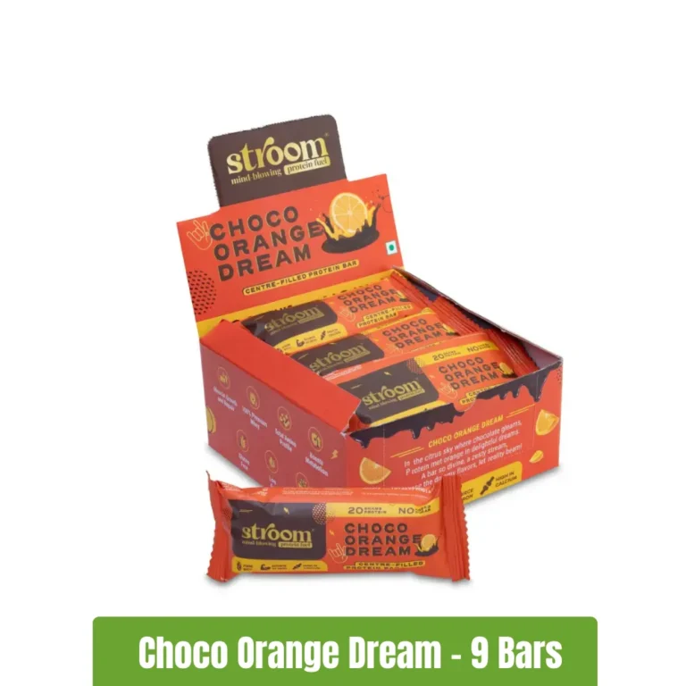 Stroom Protein Bar 63g - Pack of 9 (63g x 9) - Choco Orange Dream