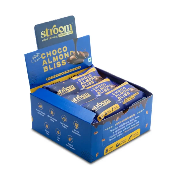 Stroom Protein Bar Choco Almond Bliss, 63g - 9 Bars