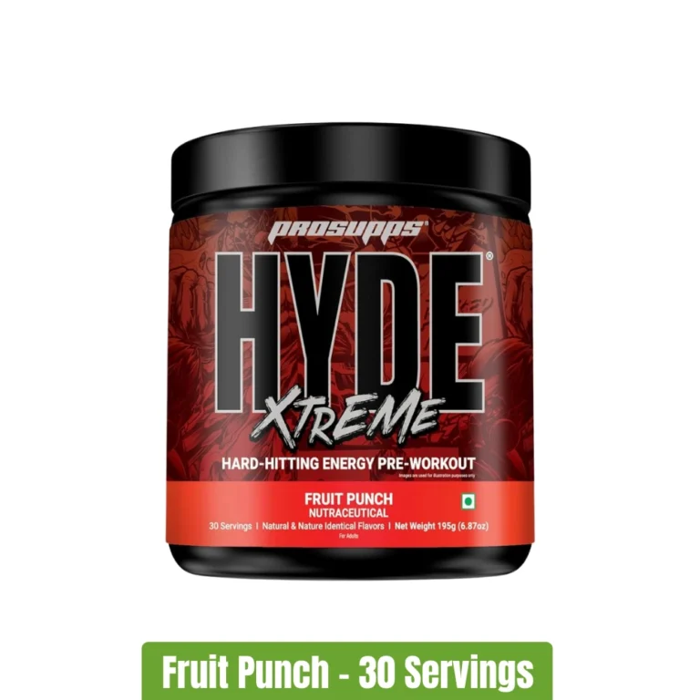 ProSupps Hyde Xtreme Hard-Hitting Energy Pre-Workout _ 30 Servings - Fruit Punch