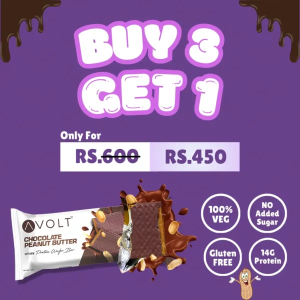 Avolt Protein Wafer Bar - Buy 3 Get 1 Free - 03-02-2025