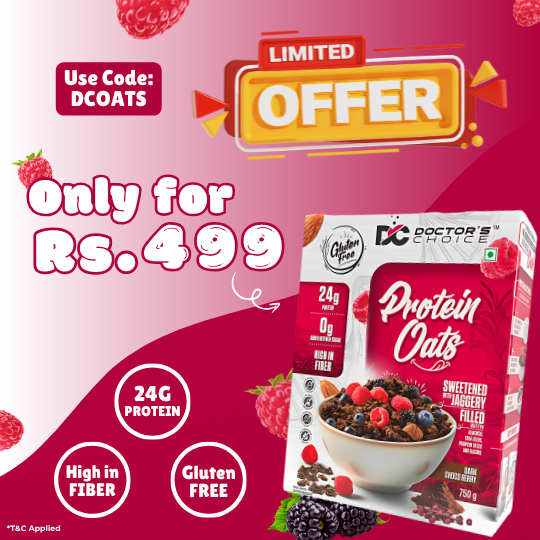 Doctor's Choice Protein Oats - 750 g - Dark Choco Berry (2)