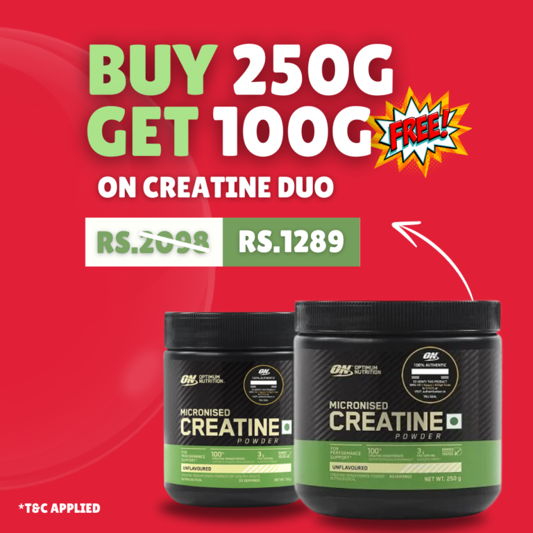 Optimum Nutrition Creatine 250g+100g Combo - Updated