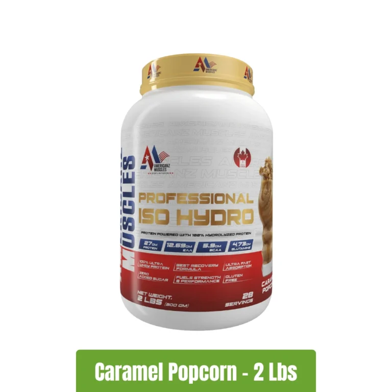 Americanz Muscles Professional ISO Hydro Protein _ 2 Lbs - Caramel Popcorn