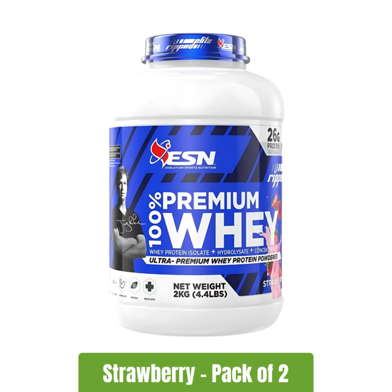 ESN 100% Premium Whey - Strawberry - Pack of 2(4.4 lbs+4.4 lbs)