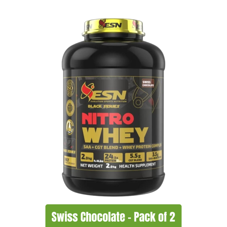 ESN Black Series Nitro Whey - Swiss Chocolate - Pack of 2(4.4 lbs+4.4 lbs)