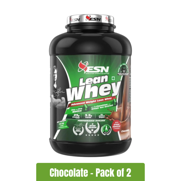 ESN Lean Whey Protein - Chocolate - Pack of 2(4.4 lbs+4.4 lbs)