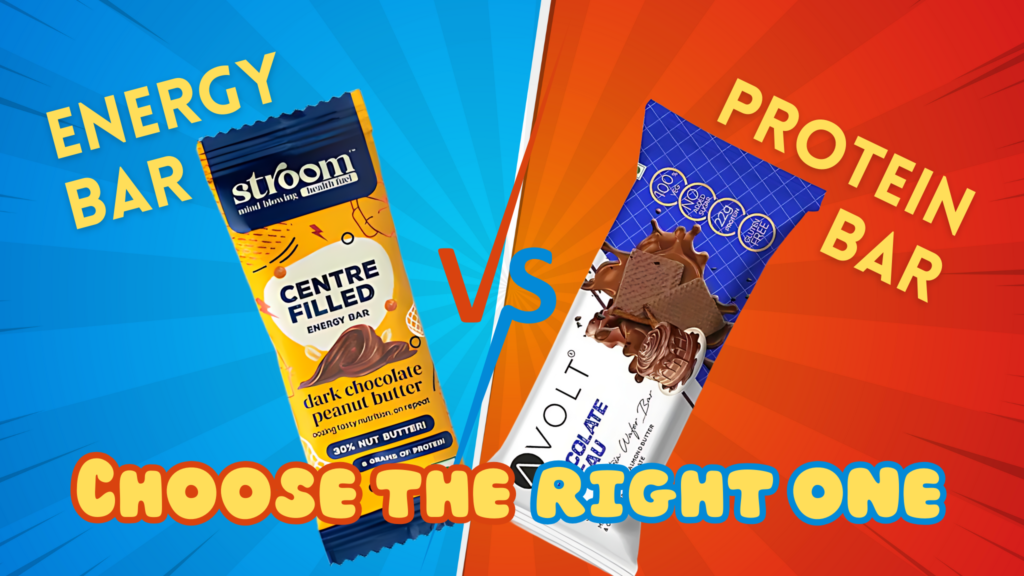 Energy bar vs protein bar