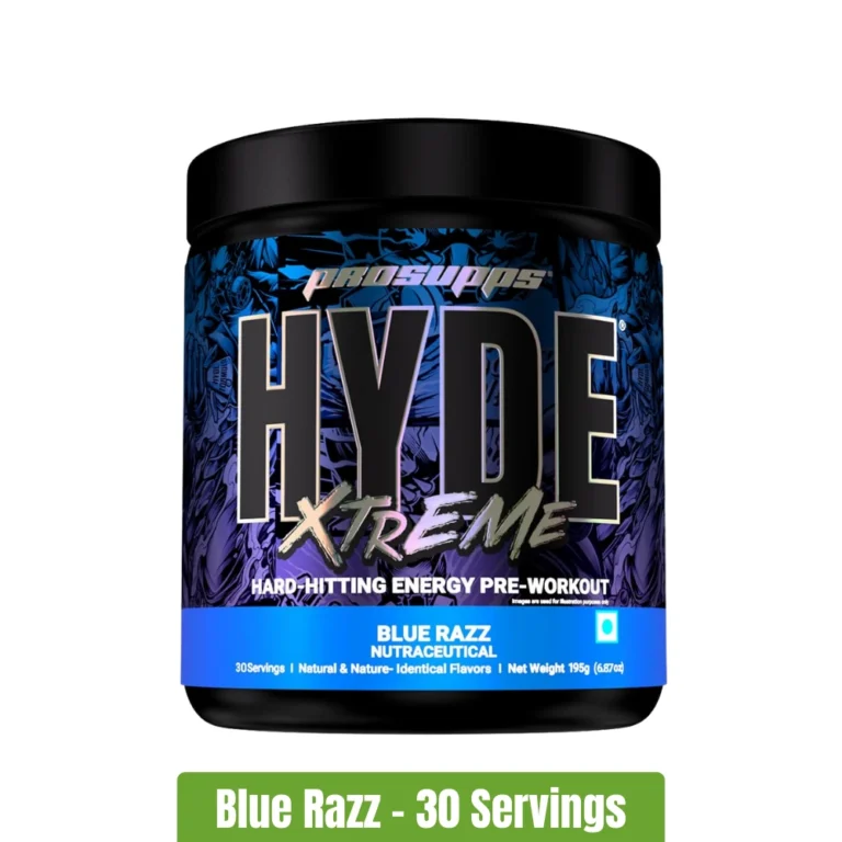 ProSupps Hyde Xtreme Hard-Hitting Energy Pre-Workout _ 30 Servings - Blue Razz