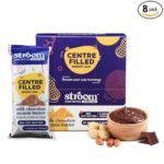 STROOM Energy Bar Milk Chocolate Peanut Butter, (Pack of 8)