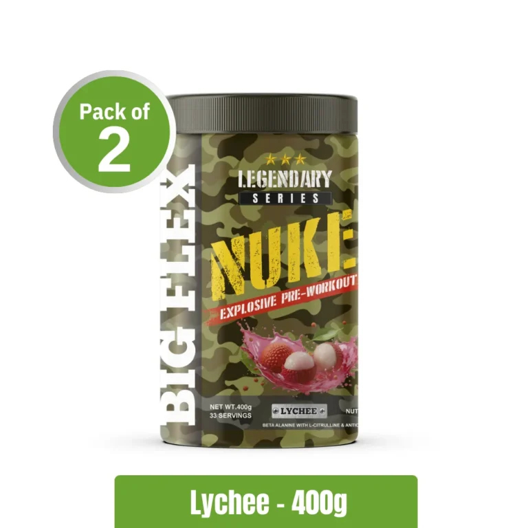 Bigflex Nuke Pre-Workout _ Pack of 2 (400g x2) - Lychee