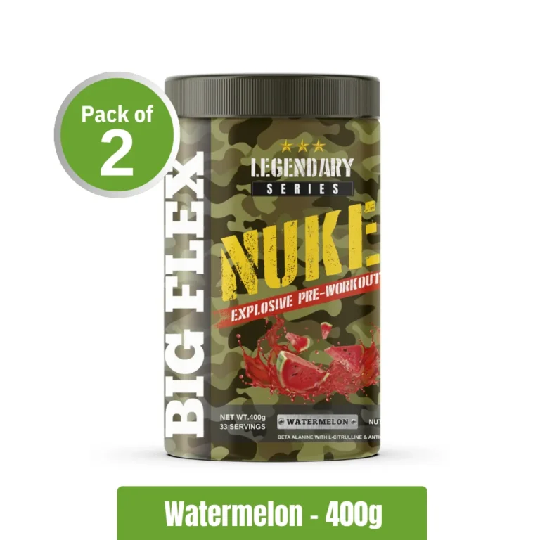 Bigflex Nuke Pre-Workout _ Pack of 2 (400g x2) - Watermelon